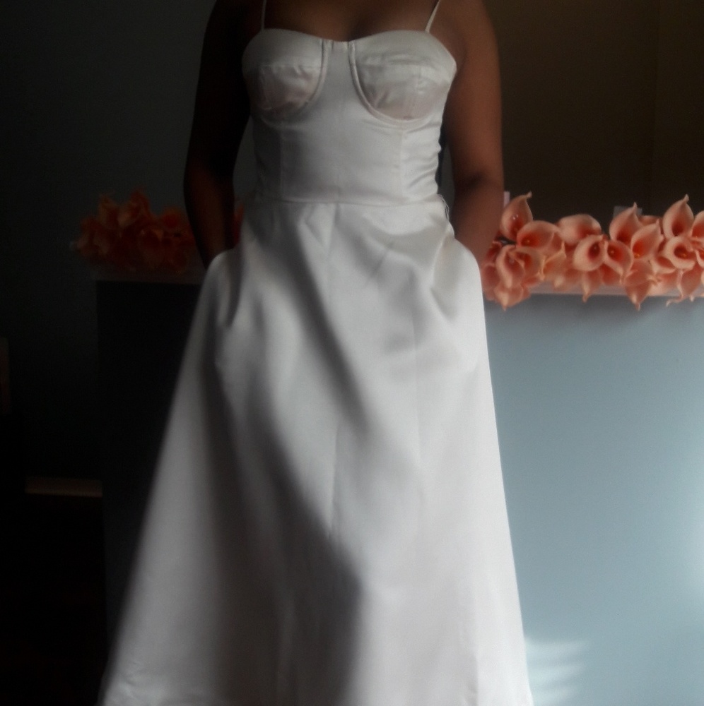 White strappy cocktail dress